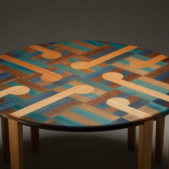 LETSWEAVE Round Dining Table