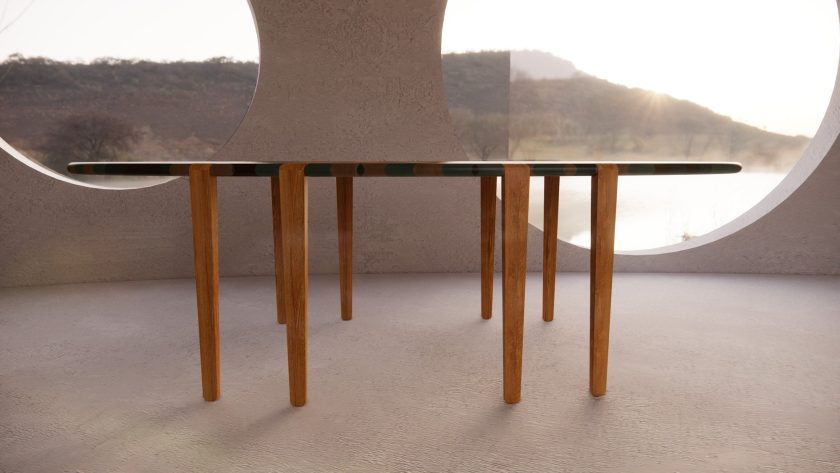 LETSWEAVE Oblong Dining Table