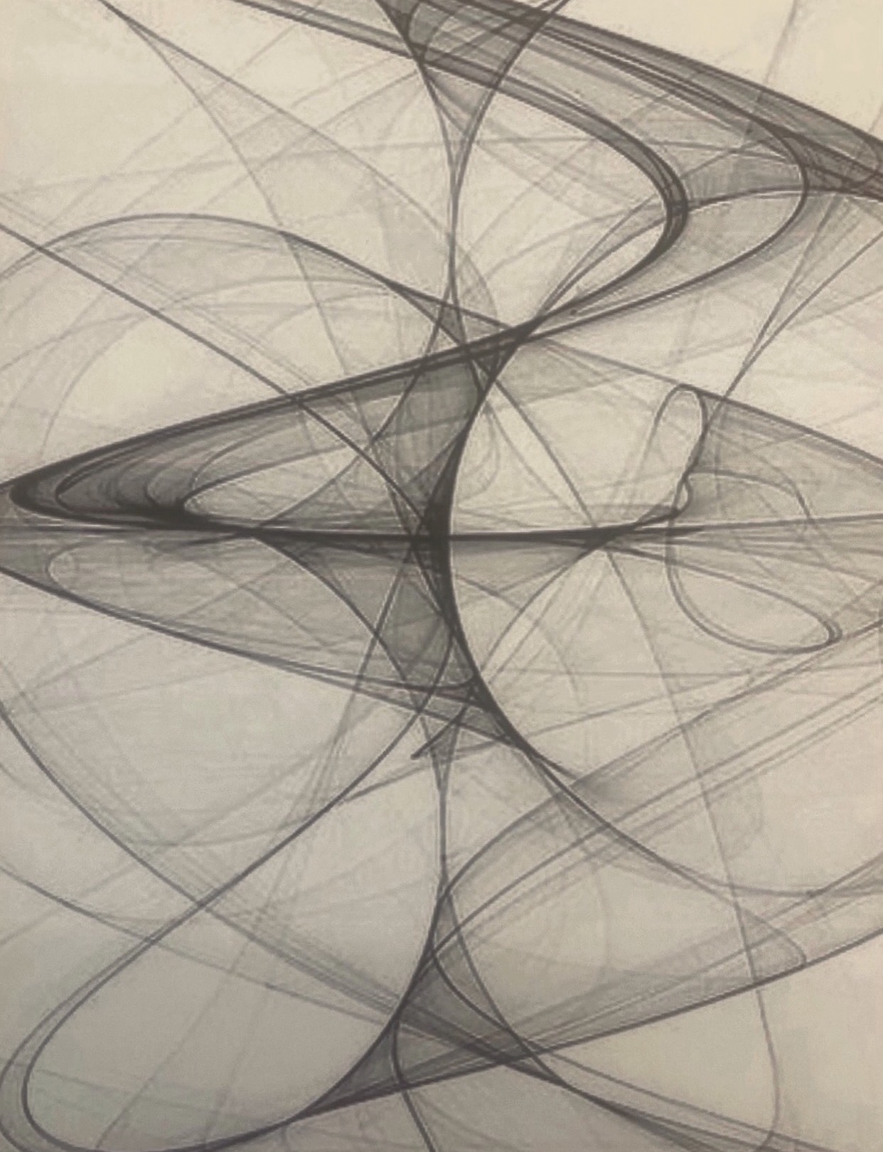 Original flowing line sketch for the Liquid Embrace collection